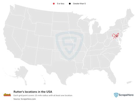 Number of Rutter's locations in the USA in 2025 | ScrapeHero