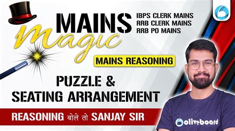 Puzzle Seating Arrangement Reasoning For Rrb Po Clerk Mains Ibps