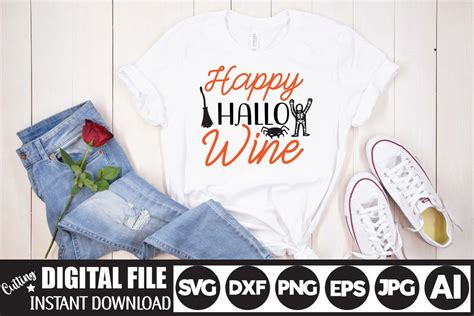 Happy Hallo Wine Svg Cut File Graphic By Mdesignhouse Creative Fabrica