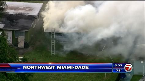 Firefighters Put Out House Fire In NW Miami Dade 1 Person Safely