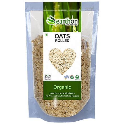 Buy Earthon Organic Jumbo Rolled Oatsjai Flakes Online At Best Price