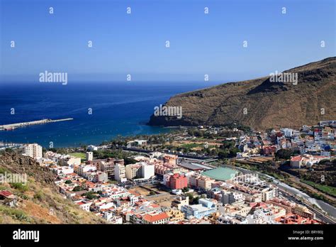 Canary Islands La Gomera San Sebastian De La Gomera Aerial View