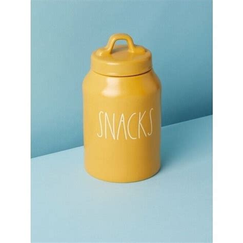 Rae Dunn Kitchen Rae Dunn In Ceramic Snacks Skinny Canister In