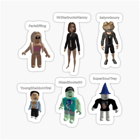 Most Requested Sinjin Roblox Characters Pack 1 Sticker For Sale By