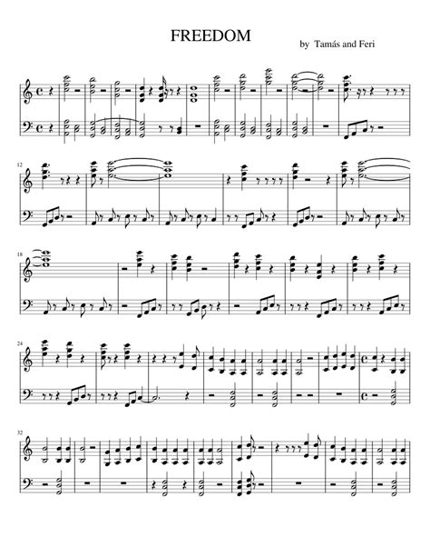 Freedom Sheet Music For Piano Solo Easy