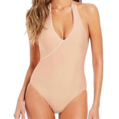 Gianni Bini Swim Nwt Gianni Bini Nude One Piece Bathing Suit Size S Poshmark