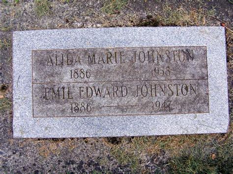 Alida Marie Johnston Find A Grave Memorial