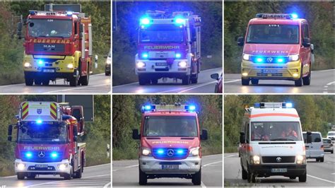 Großeinsatz Feuer mit Menschenleben in Gefahr Alam für mehrerer