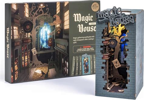 RoWood DIY Book Nook Kit Casa Magica Puzzle In Legno 3D Fai Da Te