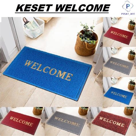 Jual Yf03 Keset Kaki Welcome Tebal 40cm X 60cm Keset Karet Welcome