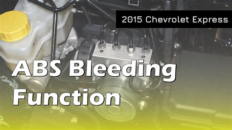 How To Use ABS Bleeding Function On SDS 2015 Chevrolet Express YouTube