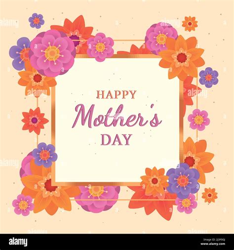 Happy Mothers Day Card Stock Vector Image And Art Alamy