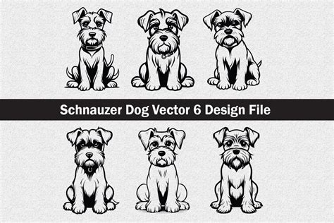 Schnauzer Dog Silhouette Svg Schnauzer Dog Svgdog Silhouette Etsy