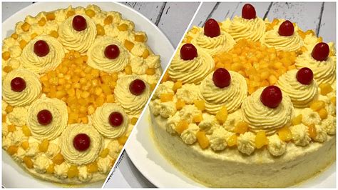 Mango Cake Recipe Eggless Without Oven In Pan Mango Pastry Soft And