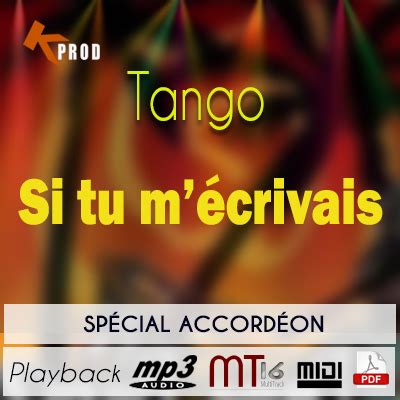 Spécial Accordéon Tango Si tu m écrivais Karazik Playback