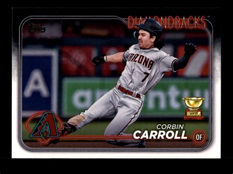 2024 Topps Series 1 156 Corbin Carroll Rookie Cup Arizona