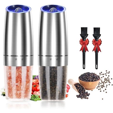 Electric Salt And Pepper Grinder Set Electric Pepper Grinder Adjustable