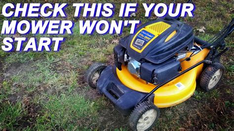 Fixing A Cub Cadet Mower That Wont Start Youtube