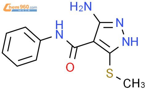 107463 37 6 1H Pyrazole 4 Carboxamide 3 Amino 5 Methylthio N Phenyl