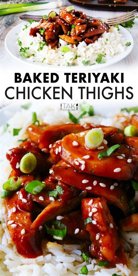 Baked Teriyaki Chicken Thighs Recipe The Anthony Kitchen Recipe