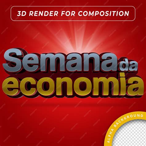 Premium Psd Selo 3d Semana Da Economia