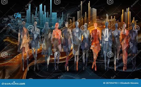 Big data for big fashion stock illustration. Illustration of apparel ...