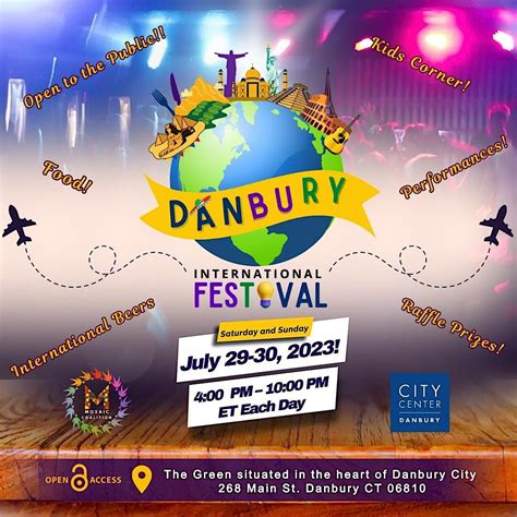 Danbury International Festival, Danbury City Center Green, 29 July to ...