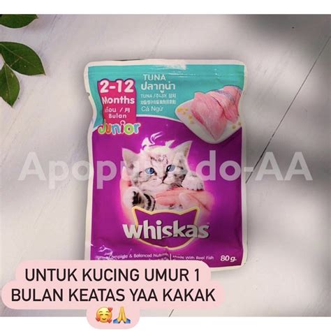 Jual Whiskas Pouch Tuna Kittenanak Anak Kadaluarsa 2024 Shopee Indonesia