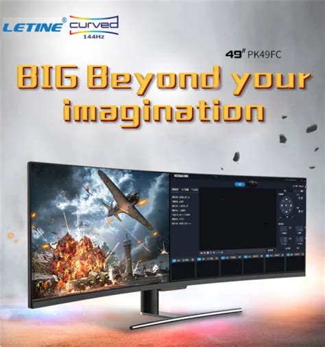 Factory Wholesale 49inch Gaming Monitor Super Wide 49′′ 144hz Gaming 5k