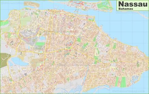 Large detailed map of Nassau (Bahamas) - Ontheworldmap.com