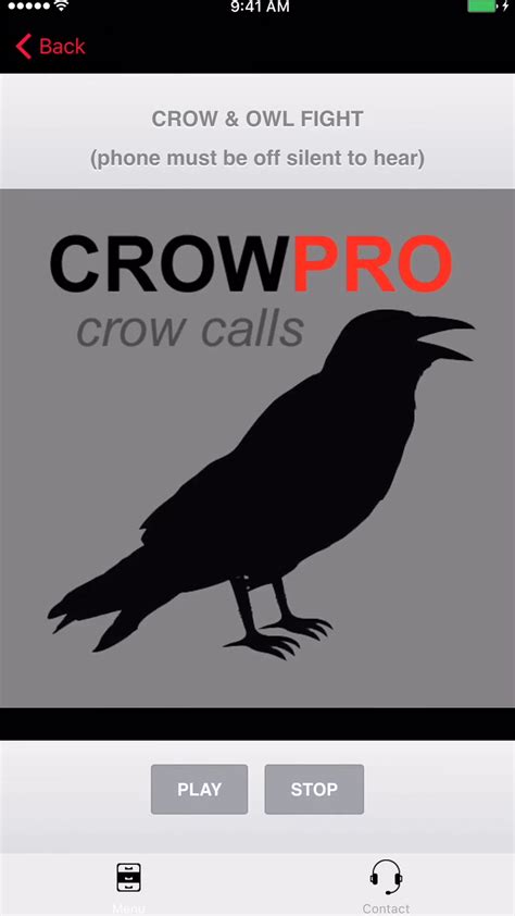 Crow Calls And Crow Sounds App For Crow Hunting Bluetooth Compatible