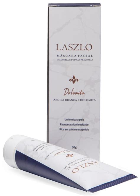 Laszlo Máscara Facial Clareadora Dolomita e Argila Branca Beleza