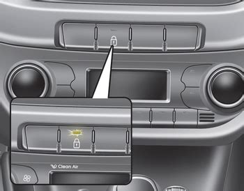 Kia Cee D Operating Door Locks From Inside The Vehicle With Central