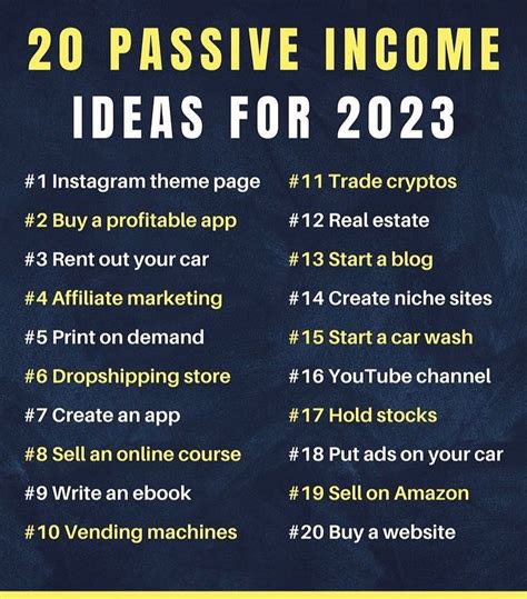 20 Passive Income Ideas For 2023 You Should Know Artofit