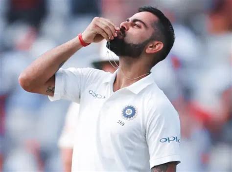 Virat Kohli Kisses His Wedding Ring After Hitting Spectacular Th Test