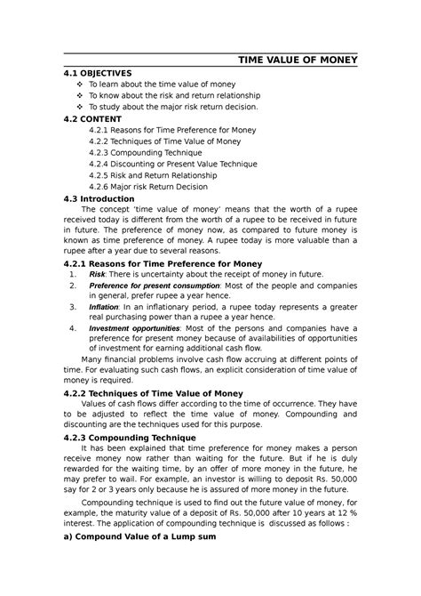 TIME Value OF Money Financial Management TIME VALUE OF MONEY 4