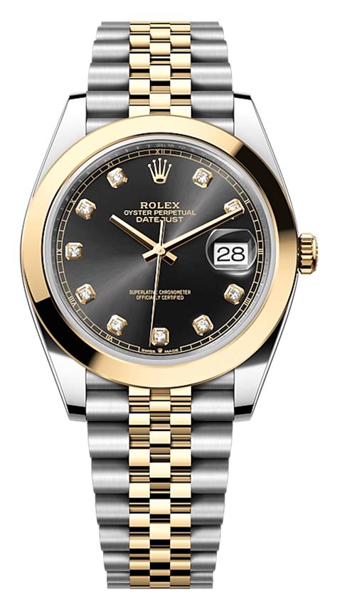 Rolex Datejust 41 Yellow Rolesor Diamond Black Smooth Jubilee Men’s Watch Buy At The Best