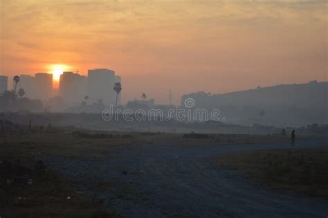 Sunrise, Hyderabad, India stock photo. Image of scenic - 107285178