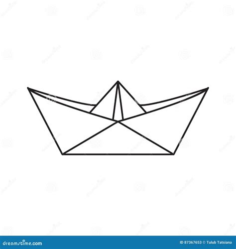 Boat Outline Svg