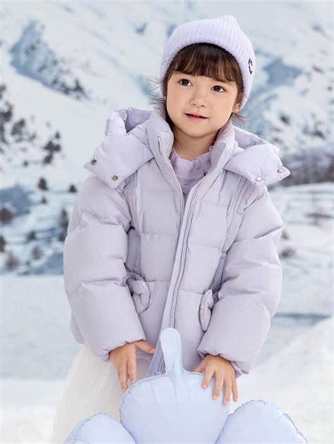 Balabala Girls Hooded Down Puffer Jacket Winter 2024 New Collection