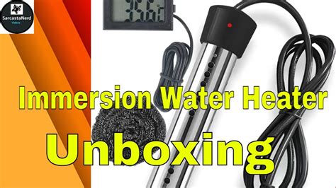 Immersion Water Heater Unboxing Video Bathtub Heater 2000w Youtube