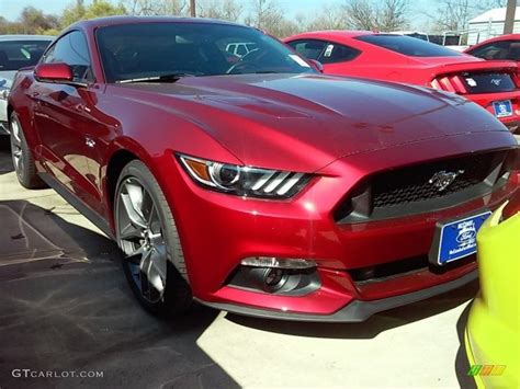 2016 Ruby Red Metallic Ford Mustang Gt Premium Coupe 110080661