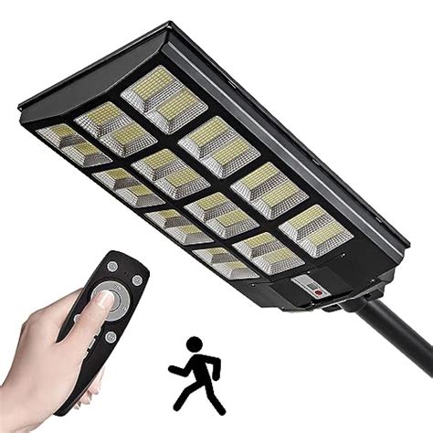 W Solar Street Lights Outdoor Waterproof Lumens Dusk To