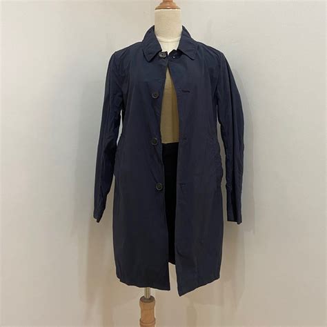 Navy Blue Trench Coat on Carousell