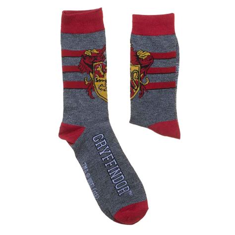 Bioworld Merchandising Harry Potter Hogwarts And Gryffindor 2 Pair Crew