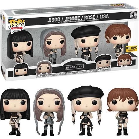 Funko Blackpink Pop Rocks Jisoo Jennie Rose Lisa Exclusive Vinyl