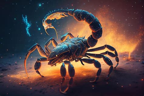 Signo Zodiacal De Escorpio Fantas A Scorpiongenerative Ai Foto Premium