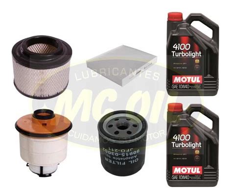 Kit De Filtros Y Aceite Semisintetico Toyota Hilux Mc Oil