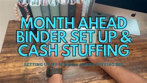 SETTING UP MY MONTH AHEAD BINDER 65 CASH STUFFING BUDGET BINDER