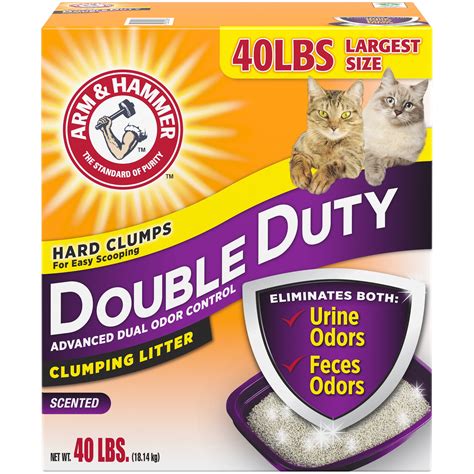 Arm Hammer Double Duty Dual Advanced Odor Control Scented Clumping Cat